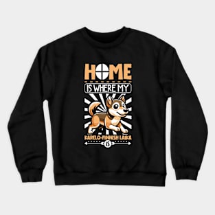 Home is with my Karelo-Finnish Laika Crewneck Sweatshirt